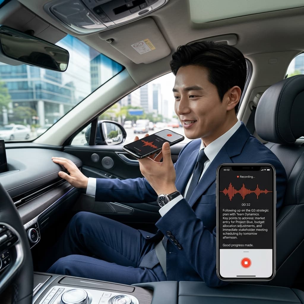AI 음성 메모로 영업 미팅 기록을
자동화한 영업팀장의 후기